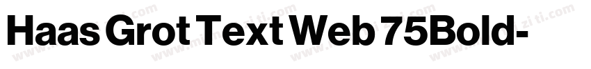 Haas Grot Text Web 75Bold字体转换